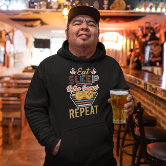 Eet Slaap Retro Spelletjes Herhaal - Gamer Hoodi Hoodie