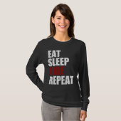 Eet, Slaap, Ride, Herhaal T-shirt (Voorkant volledig)