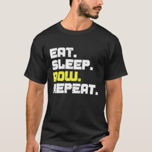 Eet Slaap Rij Herhaal Roeier Crew Grappig geschenk T-shirt