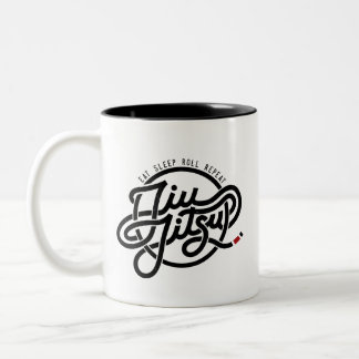 Eet, slaap, rol, herhaling | Mok met twee toonsoor