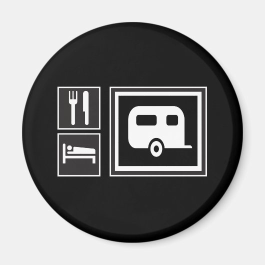 Eet. Slaap. RV! Magneet (Voorkant)