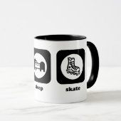 Eet. Slaap. Schaats. Mok (Voorkant rechts)