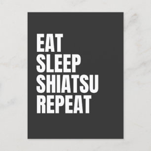 Eet Slaap Shiatsu Herhaal Briefkaart