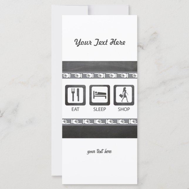 Eet Slaap Shop krijtbord (Voorkant)