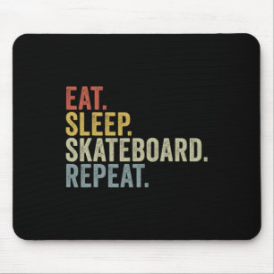Eet Slaap Skateboard Herhaal Grappig Skateboarden Muismat