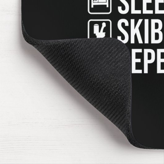 Eet Slaap Skibidi Toilet Herhaal Grappig Skibidi T Muismat (Hoek)