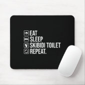 Eet Slaap Skibidi Toilet Herhaal Grappig Skibidi T Muismat (Met muis)