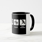 Eet, Slaap, Slay Dragons. Mok (Voorkant rechts)