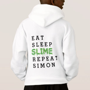 eet, slaap, slijm, herhaal gooey