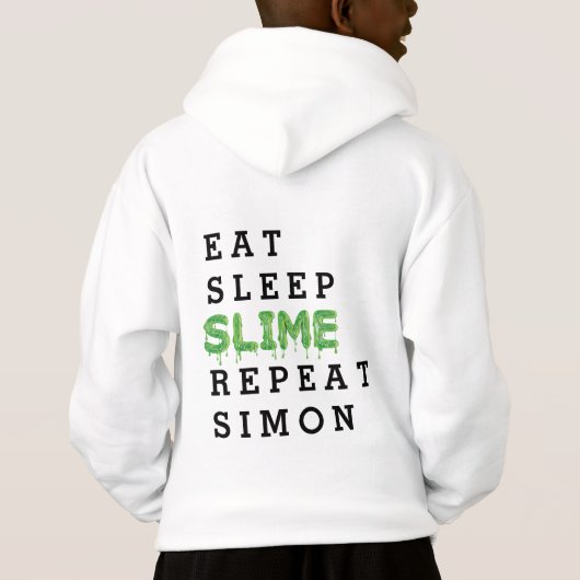 Eet, slaap, slijm, herhaal gooey (Achterkant)