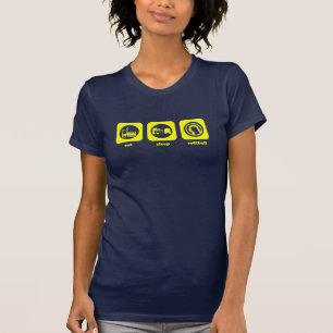 Eet. Slaap. Softball. T-shirt