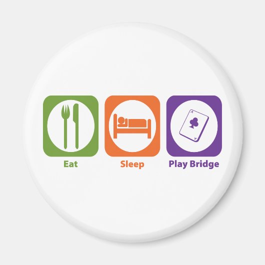 Eet Slaap Speel Bridge Magneet (Voorkant)