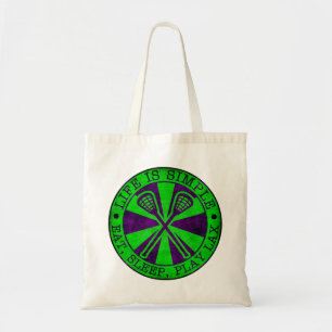 Eet, Slaap, Speel Lacrosse Canvas tas
