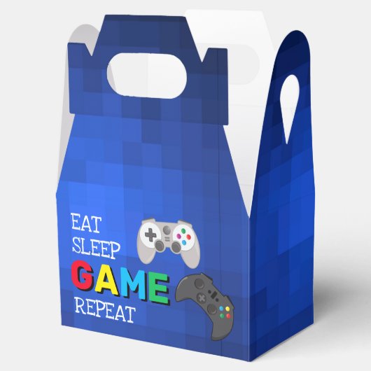 Eet, Slaap, Spel, Herhaal | Gamer Favor Box Bedankdoosjes (Geopend)