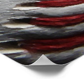 Eet slaap spelen close-up honkbal poster (Hoek)