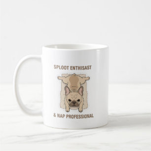 Eet Slaap Sploot Grappig Frans Bulldog Ontwerp Koffiemok