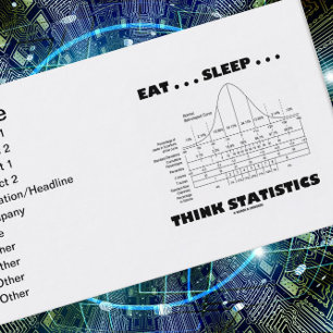 Eet... Slaap... Statistieken bedenken (Bell Curve) Visitekaartje