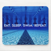 EET. SLAAP. SWIM. HERHAAL. ZWEMMEREN MUISMAT (Voorkant)