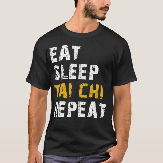 eet slaap tai chi t-shirt (Voorkant)