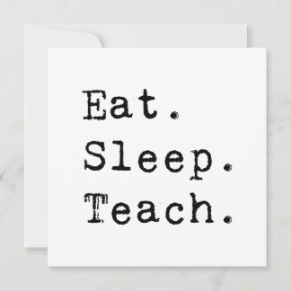 Eet. Slaap. Teach. Kaart