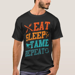 Eet Slaap Tem Herhaal Dinosaur Trex Liefhebbers Di T-shirt