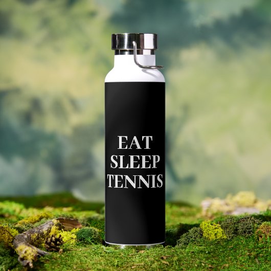 Eet slaap tennis zwart water fles (Buiten)