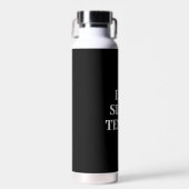 Eet slaap tennis zwart water fles (Voorkant)
