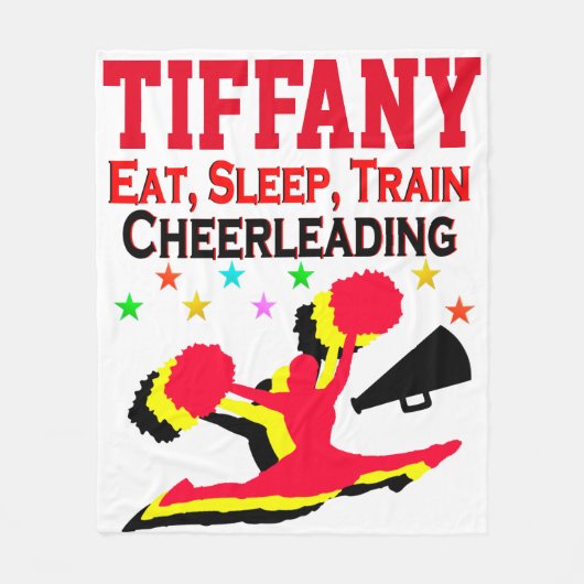 EET SLAAP TREIN CHEERLEADING CUSTOM DEKEN (Voorkant)