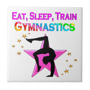 EET, SLAAP TREIN GYMNASTIEK TEGELTJE