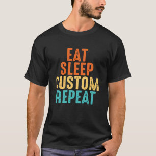 Eet Slaap Tuin Groeien Herhaal T-shirt