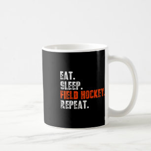 Eet Slaap Veldhockey Herhaal T-shirt Grappig Veldh Koffiemok