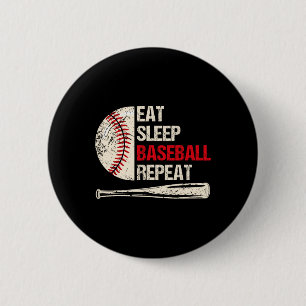 Eet Slaap Verkoop Herhaal Grappig Verkoop Speler 1 Ronde Button 5,7 Cm
