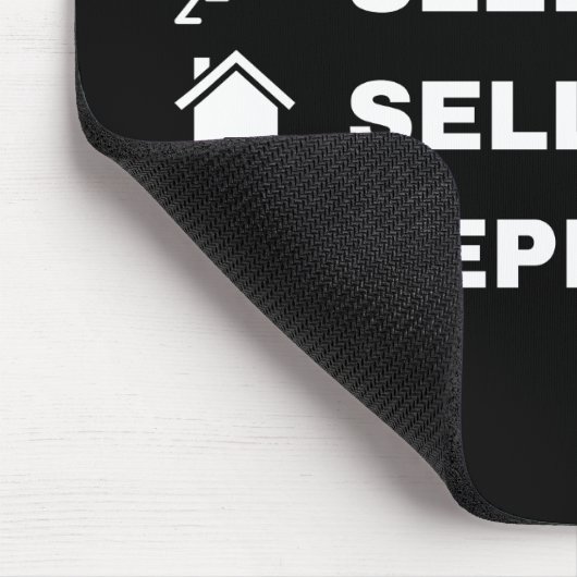 Eet, slaap, Verkoop huizen, Herhaal. Muismat (Hoek)