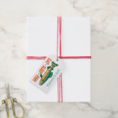 Eet Slaap Vis - Grappig Gevist Gezegde Cadeaulabel (Met Touw)