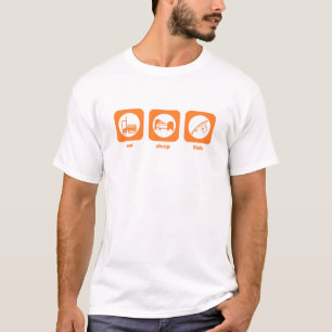 Eet. Slaap. Vis. T-shirt