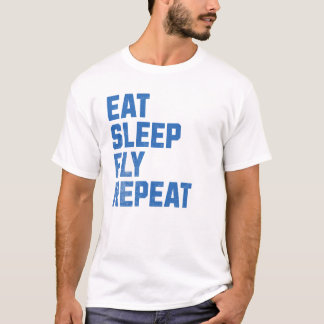 Eet Slaap Vlieg Herhaal - Pilot Gifts T-shirt