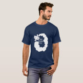 Eet slaap vlieg shirt | Geschenkidee voor piloot v (Voorkant volledig)