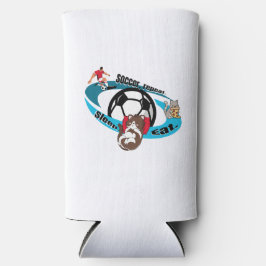 Eet, slaap, voetbal, herhaal. cartoon voetbal