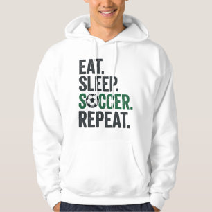 Eet Slaap Voetbal Herhaal Vintage T-Shirt Ontwerp_