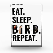 Eet Slaap Vogel Herhaal Vogel kijken Fotoblokken (Voorkant)