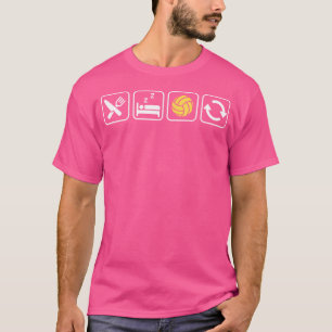 Eet Slaap Volleybal Herhaal voor Volleybal Liefheb T-shirt