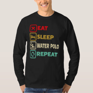 Eet Slaap Water Polo Herhaal Speler Training Sport