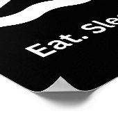 Eet, Slaap, Zwemkunst Poster (Hoek)
