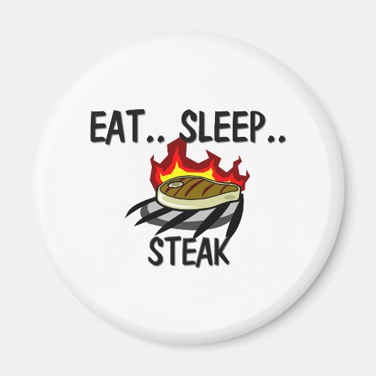 Eet slaapbiefstuk magneet (Voorkant)