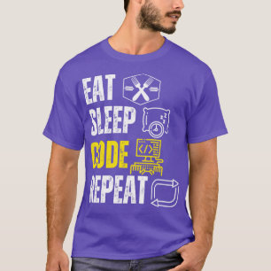 Eet slaapcode herhalen grappige codering liefhebbe t-shirt