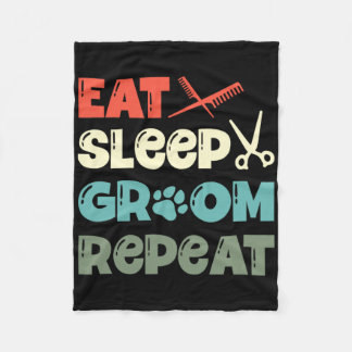 Eet Slaapkamer Herhaal Bont Artist Dog Groomer Fleece Deken