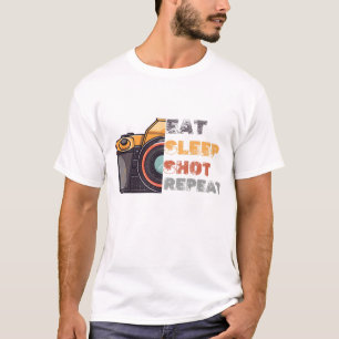 Eet slaapschot herhaal t-shirt