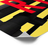 Eet-slaapspel, herhaal gamingposter poster (Hoek)