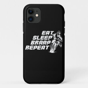 Eet slaapzeil Herhaal cadeau voor motorcross iPhone 11 Hoesje