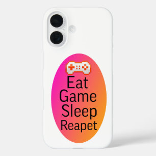 Eet spel slaap herhalen iPhone 16 hoesje